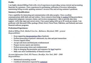 Billing Specialist Resume Template Data Entry Specialist Resume Resume Ideas