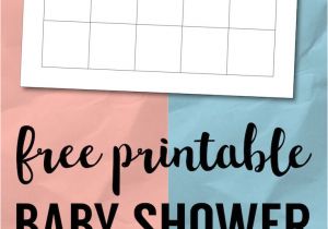 Bingo Blank Card Printable Free Baby Shower Bingo Printable Cards Template with Images