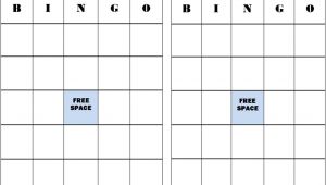 Bingo Blank Card Printable Free Free Blank Bingo Card Template In 2020 Bingo Template
