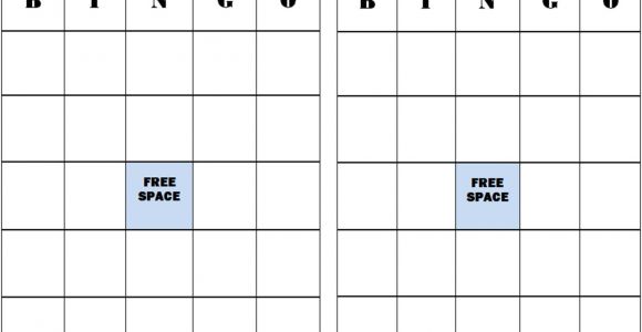 Bingo Blank Card Printable Free Free Blank Bingo Card Template In 2020 Bingo Template