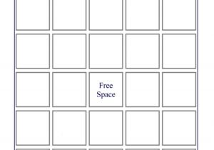 Bingo Blank Card Printable Free Use Objects On the Other Cards to Make A Very Good One