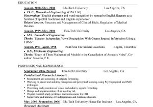 Biomedical Engineering Student Resume Resume format Best Resume format for Phd Applicant