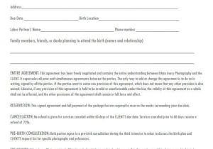 Birth Photography Contract Template Photography Contract Template 20 Free Word Pdf