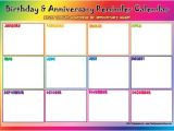 Birthday and Anniversary Calendar Template 17 Best Images About Birthdays and Annivsaries Calendars