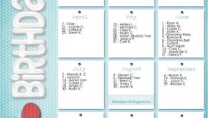 Birthday Calendars Templates Free Life Design and the Pursuit Of Craftiness Birthday