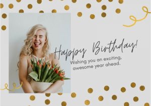 Birthday Card Design with Photo Free Custom Printable Birthday Card Templates