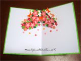 Birthday Card Flower Pop Up Azlina Abdul Double Star Loop Flower Pop Up Birthday Card