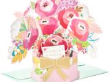 Birthday Card Flower Pop Up Blossoming Flower Bouquet Pop Up Birthday Card Greeting