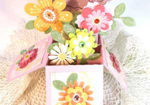 Birthday Card Flower Pop Up Happy Birthday 3d Pop Up Flower Bouquet Card In Box