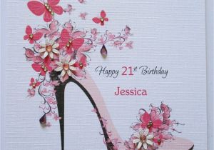 Birthday Card Handmade for Best Friend Handmade Personalised Female Birthday Card 18th 21st 30th