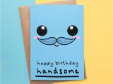 Birthday Card Handmade for Boyfriend Boyfriend Birthday Card Smiley Face Cute & Fun Kio Cards