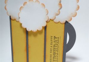 Birthday Card Handmade for Husband Beer Mug Birthday Card Also Makes Great Party Invitation