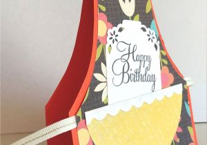 Birthday Card Handmade for Husband Happy Birthday Apron Cook Chef Baker Card for A Woman