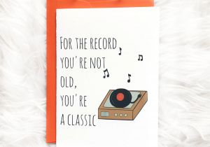 Birthday Card Jokes for Friends Classic Birthday Card Dad Birthday Card by Siyo Boutique