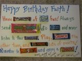 Birthday Card Using Candy Bars A Huge Birthday Card Made with A Foam Board and Candybars