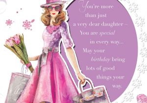 Birthday Card Verses for Daughter 2 99 Gbp Daughter Birthday Card Glamorous Woman Vintage