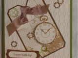 Birthday Card with Name Edit Clockworks with Images Pinterest Cards Masculine