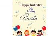 Birthday Card with Name Editing for Brother Happy Birthday My Loving Brother Greeting Card