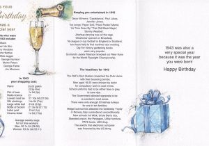 Birthday Card Year You Were Born Navy 70th Birthday Card 1943 Was A Very Special Year 2013 Year Card Free Uk Postage