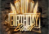 Birthday Club Flyer Template Free Gold Birthday Bash Psd Flyer Template Download Psd Flyer