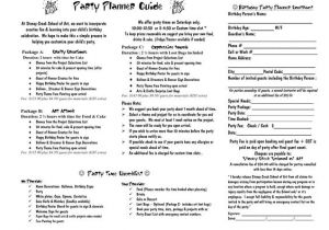 Birthday Party Contract Template Party Planner Contract Template Google Search event