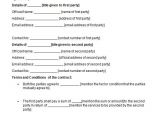 Birthday Party Contract Template Sample Contract Agreements Between Two Parties Milind
