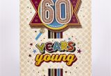 Birthday Wrapping Paper Card Factory Signature Collection Birthday Card 60 Years Young