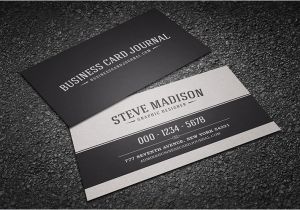 Black and White Business Cards Templates Free Classic Black White Business Card Template Download