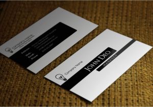 Black and White Business Cards Templates Free Free Black and White Business Card Template