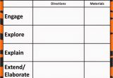 Blank 5 E Lesson Plan Template the 5e Model Our New Lesson Plans Teaching Fifth Grade