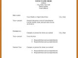 Blank Basic Resume 9 10 Blank Basic Resume Templates Cvideas