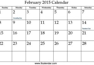 Blank Calendar Template February 2015 7 Best Images Of Cute Free Printable 2016 February 2015