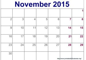 Blank Calendar Template February 2015 8 Best Images Of Blank November 2015 Calendar Printable