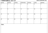 Blank Calendar Template February 2015 9 Best Images Of Blank February Calendar 2015 Printable