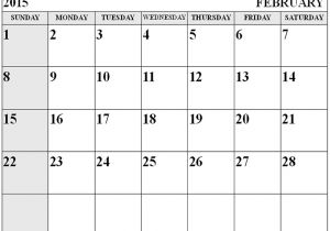 Blank Calendar Template February 2015 Month Of February Calendar 2015 Www Pixshark Com