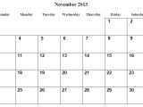 Blank Calendar Template November 2013 Calendar Template Monthly Big Numbers Autos Post