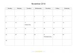 Blank Calendar Template November 2014 November 2014 Calendar Blank Printable Calendar Template