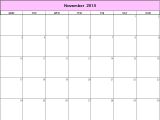 Blank Calendar Template November 2014 November 2014 Printable Blank Calendar