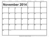 Blank Calendar Template November 2014 November 2014 Printable Calendar Freepsychiclovereadings Com