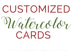 Blank Card Design Your Own Customizable Handmade Watercolor Greeting Cards Watercolor
