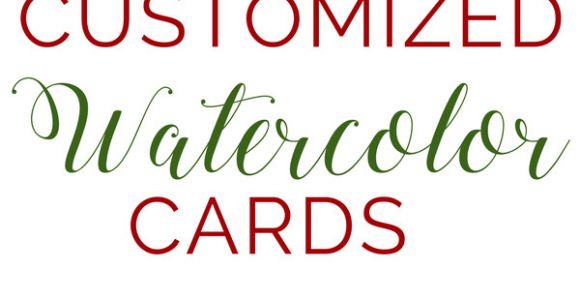 Blank Card Design Your Own Customizable Handmade Watercolor Greeting Cards Watercolor