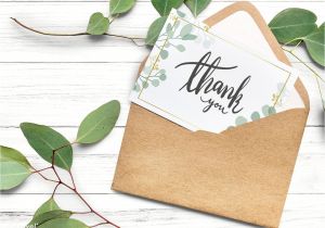 Blank Card Design Your Own Download Premium Image Of Thank You Card In A Brown Envelope