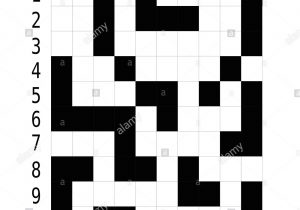 Blank Card without A Message Crossword Game Template Word Puzzle Illustration Stock Photos Game