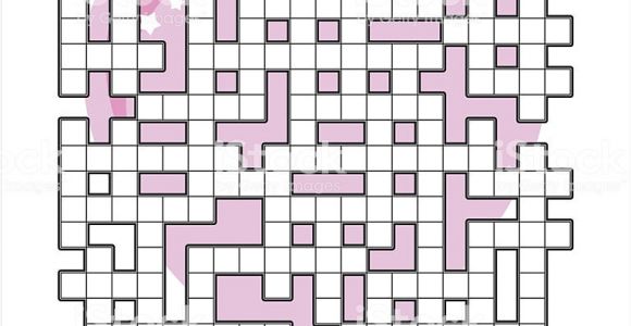 Blank Card without A Message Crossword Valentines Day Love or Wedding Crisscross Word Game Stock