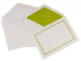 Blank Cards and Envelopes for Card Making Jam Paper Large Stationery Set Set Of 50 Whitelime Green