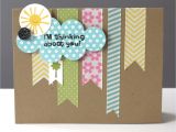 Blank Cards and Envelopes for Card Making Simple Thinking Of You Card with Washi Tape Washi Tape