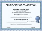 Blank Certificate Of Completion Template Blank Certificate Of Completion original Pictures