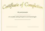 Blank Certificate Of Completion Template Blank Certificates Certificate Templates