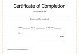 Blank Certificate Of Completion Template Blank Certificates Of Completion Mughals