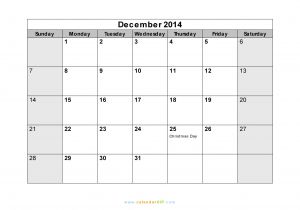 Blank December 2014 Calendar Template Calendar Dec 2014 Driverlayer Search Engine